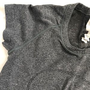 Lululemon Tech Short Sleeve Shirt in Gray